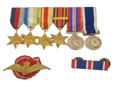 Lot 243 - A set of World War II Naval miniature medals,...