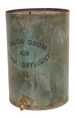 Lot 182 - A mid 20thC Valor oil drum, for Royal Daylight...