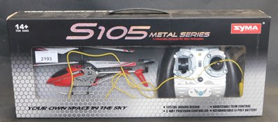 Lot 2193 - A Syma S105 Metal Series remote controlled...
