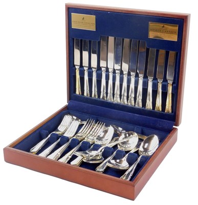 Lot 50 - A Viners silver plated forty four piece...