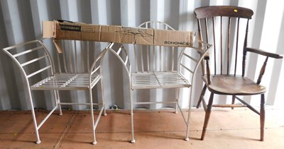 Lot 1098 - A Victorian stick-back beech and elm Windsor...