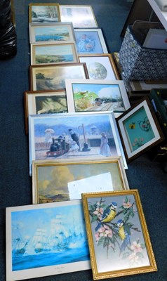 Lot 2252 - Approx twelve pictures and prints, mostly...