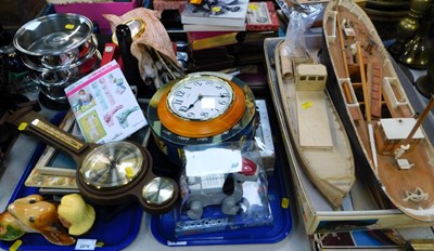 Lot 2270 - Miscellaneous items, including clock,...