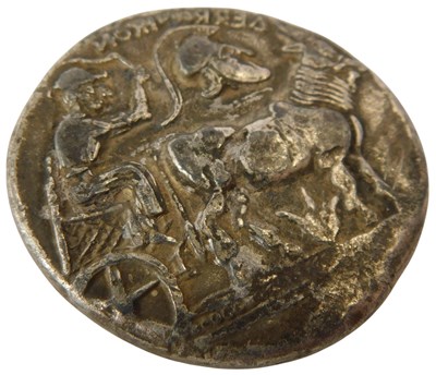 Lot 111 - A Greek silver Tetradrachm, cast to one side...