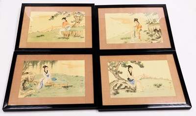Lot 830 - Chinese School (19thC). Ladies in...