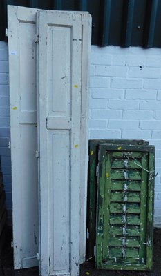 Lot 1113 - A small group of European style shutter panels,...