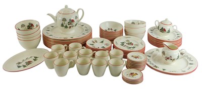 Lot 632 - A Wedgwood Windsor Christmas pattern part tea...