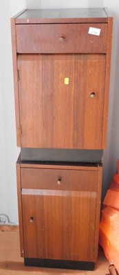 Lot 1128 - A pair of early 20thC oak bedside chests, with...