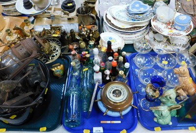 Lot 2278 - A miscellaneous collection of brassware,...