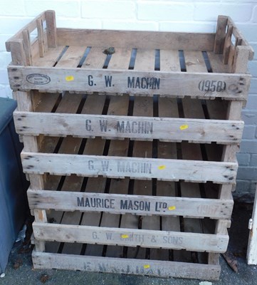 Lot 1113A - Six chitting crates.