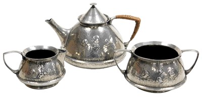 Lot 11 - An early 19thC Liberty & Company Tudric pewter...