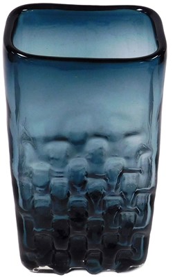 Lot 27 - A Whitefriars Grey Basketweave glass vase,...