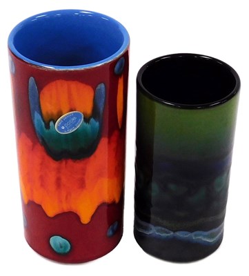 Lot 23 - A Poole Pottery Volcano pattern vase, of...
