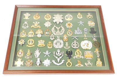 Lot 55 - A collection of Regimental badges of the...