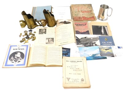 Lot 62 - A group of Militaria, including a pair of WWI...