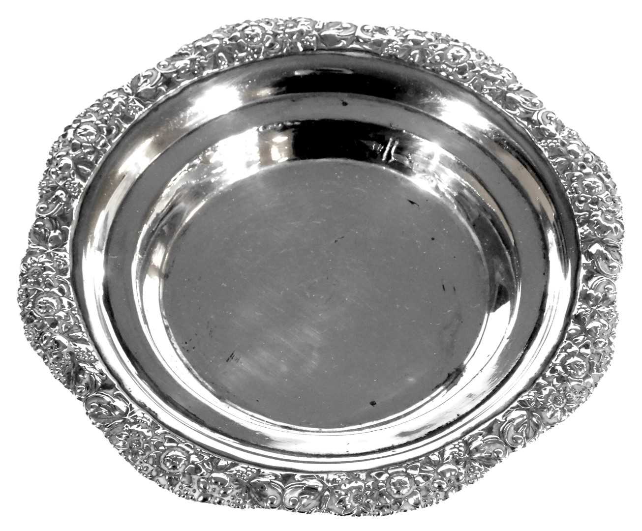 Lot 102 - A George IV Scottish silver salver, the rim...