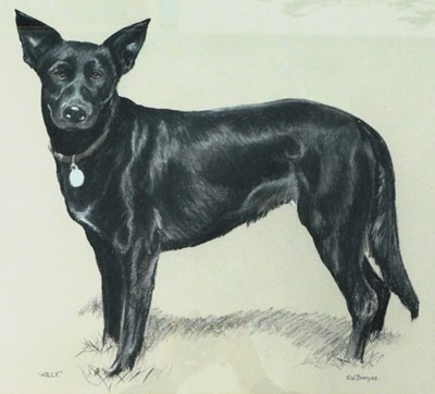 Lot 116 - Nigel W. Brunyee (20thC). Holly, pastel...