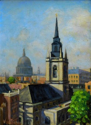 Lot 117 - V.C. Bianchi (20thC). West from Basinghall...