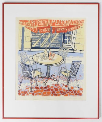 Lot 124 - Sarah Hopkins (20thC). Le Cafe Beaune,...