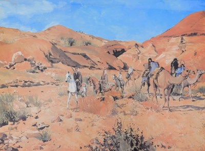 Lot 129 - Peter Upton (b.1937). Trekking through the...