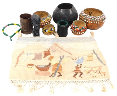 Lot 80 - A group of African tribal items, including...