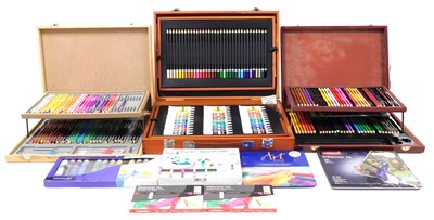 Lot 81 - A Crelando acrylic paint and pencil set, cased,...