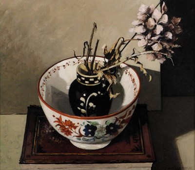 Lot 134 - Peter Brannan (1926-1994). New hall bowl, oil...