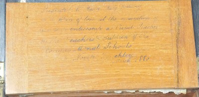 Lot 88 - A Victorian rosewood writing slope, brass...
