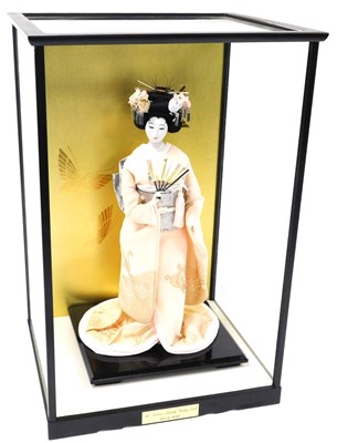 Lot 91 - A Japanese The Madam Butterfly Wedding doll,...