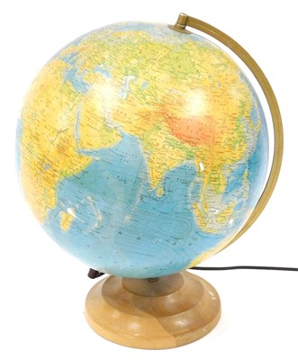 Lot 93 - A Rath Fisical-Politico globe lamp, raised on...