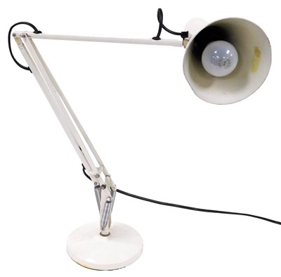 Lot 94 - An anglepoise white desk lamp, by Herbert...