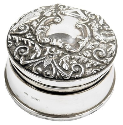 Lot 107 - An Elizabeth II loaded silver ring box, of...