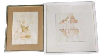 Lot 166 - Lorraine Howe ???. Figures in garden scene,...
