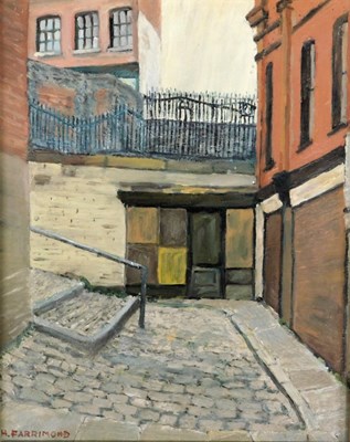 Lot 266 - H. Farrimond. Coopers Brow Stockport, oil on...