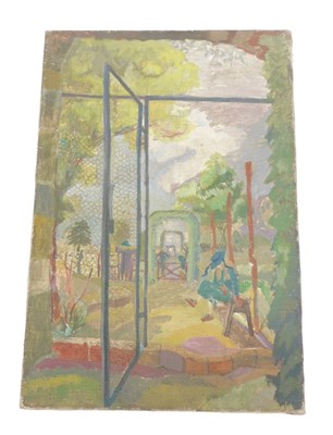 Lot 271 - Audrey Wallis (1919-1997). Park Scene, oil on...