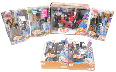 Lot 131 - A Mattel Flavas Happy Dee and Liam motorcycle...