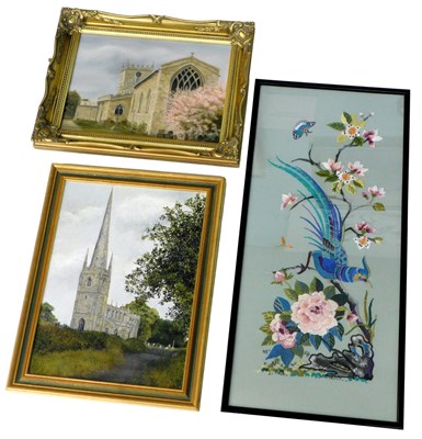 Lot 172 - A. Theaker (20thC). St Michael and All Angels...