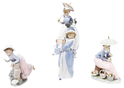 Lot 141 - Four Nao porcelain figures, comprising a...