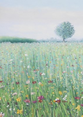 Lot 142 - Jan Couling (Early 20thC). Field of Cosmos,...