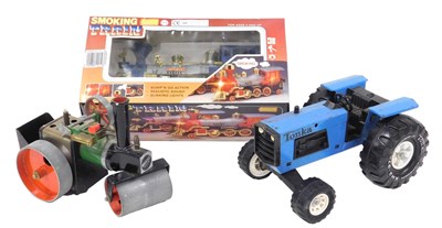 Lot 169 - A Mamod steam tractor, Tonka tractor XMB-975,...