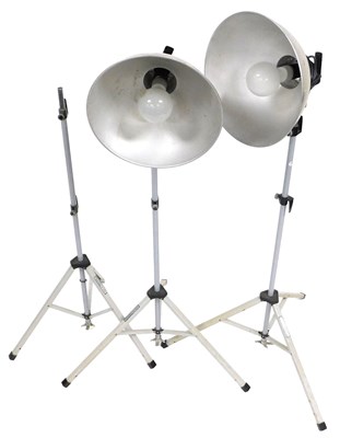 Lot 175 - A pair of Photax metal 13 inch reflector...