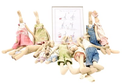 Lot 238 - A group of Maileg rabbit soft toys, together...