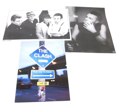Lot 262 - Two The Clash licensed posters, with...