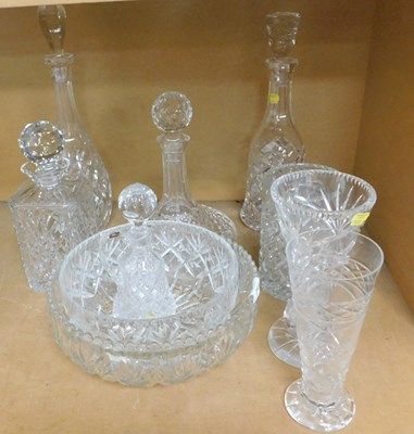Lot 2003 - Various decanters, to include a ship's...