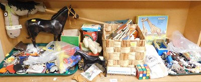 Lot 2024 - Various toys, to include Rubix Cube, plastic...