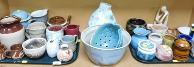 Lot 2029 - Studio pottery, to include V Waller, a jug...