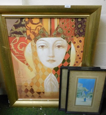 Lot 2033 - Various pictures, prints, to include Eastern...