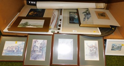 Lot 2045 - A group of pictures, prints, etc., to include...