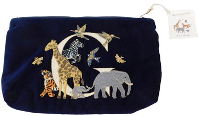 Lot 274 - An Elizabeth Scarlett navy velvet everyday...