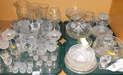 Lot 2056 - Various glassware, to include drinking glasses,...
